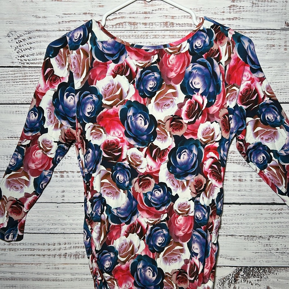 Isabella Oliver for A Pea In The Pod Size 3 (fits 8) Maternity Rose Floral Pink - Picture 12 of 16